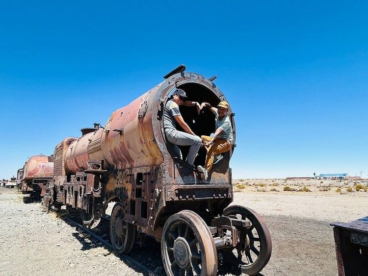 Visita ao Cementerio de Trenes